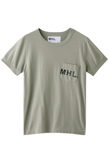 MARGARET HOWELL マーガレット・ハウエル 【MHL.】プリントロゴカットソー ライトグレー