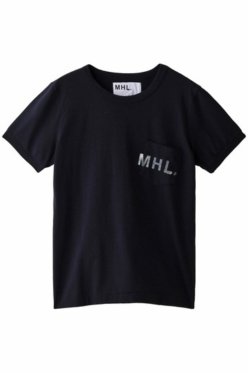 MARGARET HOWELL マーガレット・ハウエル 【MHL.】プリントロゴカットソー ネイビー