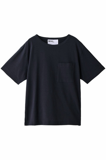 MARGARET HOWELL マーガレット・ハウエル 【MHL.】コットンポケットTシャツ ネイビー
