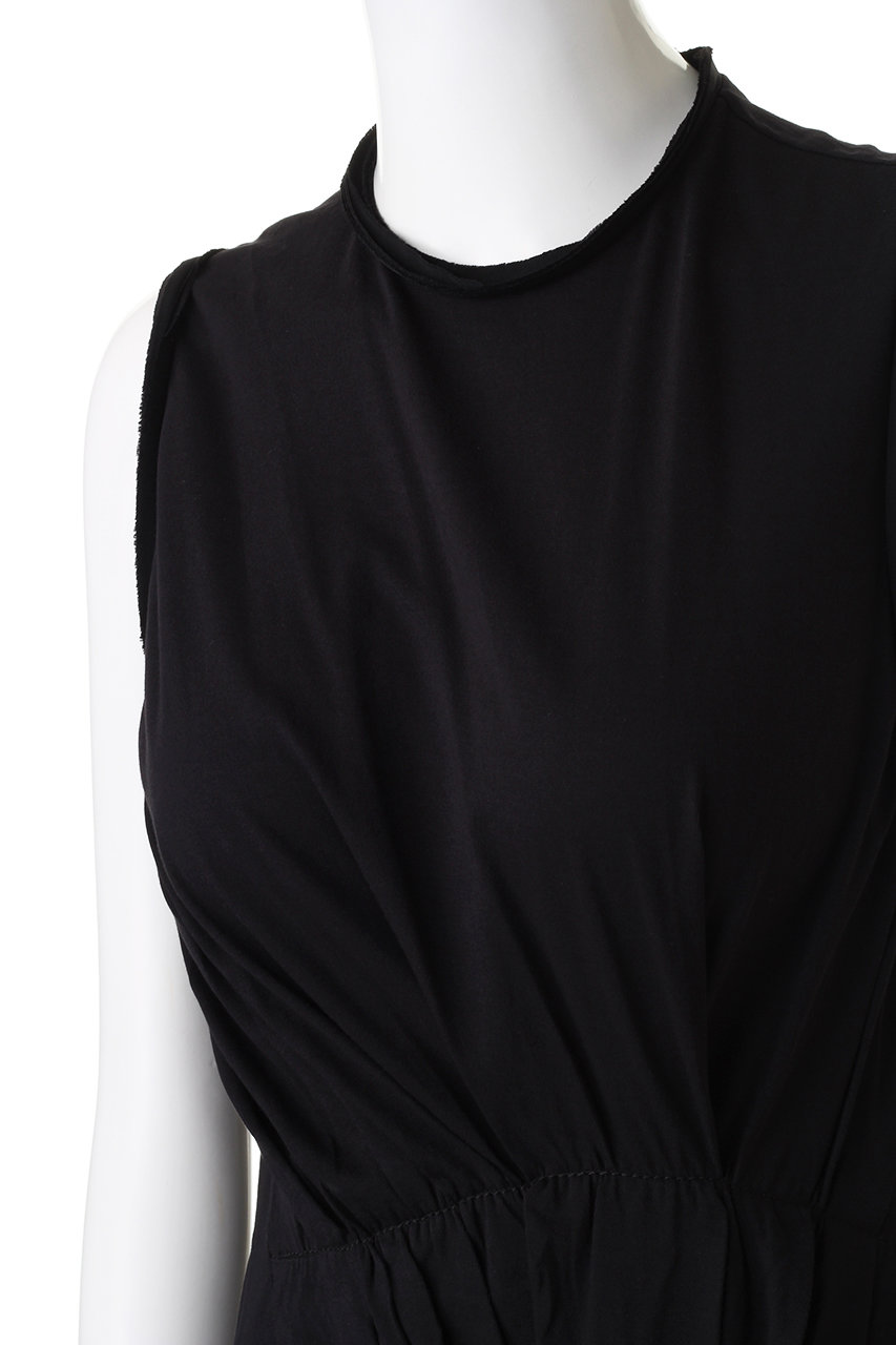 N 21 ヌメロ ヴェントゥーノ アシンメトリーギャザーワンピース ブラック の通販 Elleshop エル ショップ