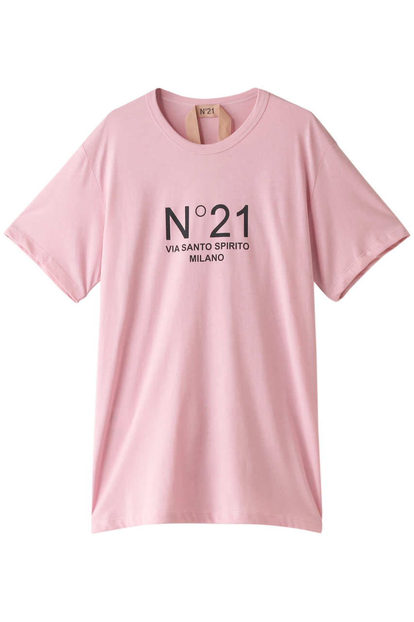 N°21 ヌメロ ヴェントゥーノ ロゴTシャツ ピンク