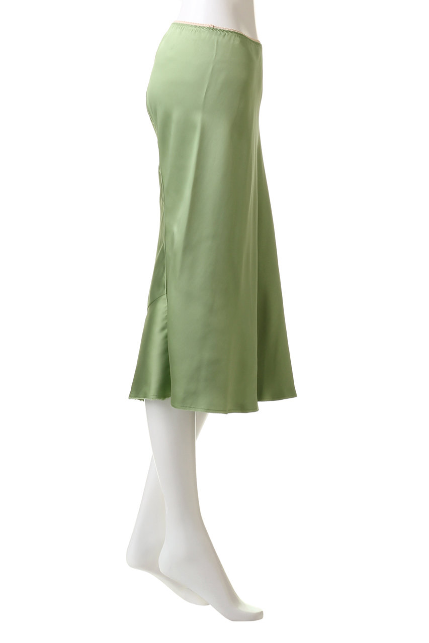 N°21(ヌメロ ヴェントゥーノ)｜サテンスカート/グリーン の通販