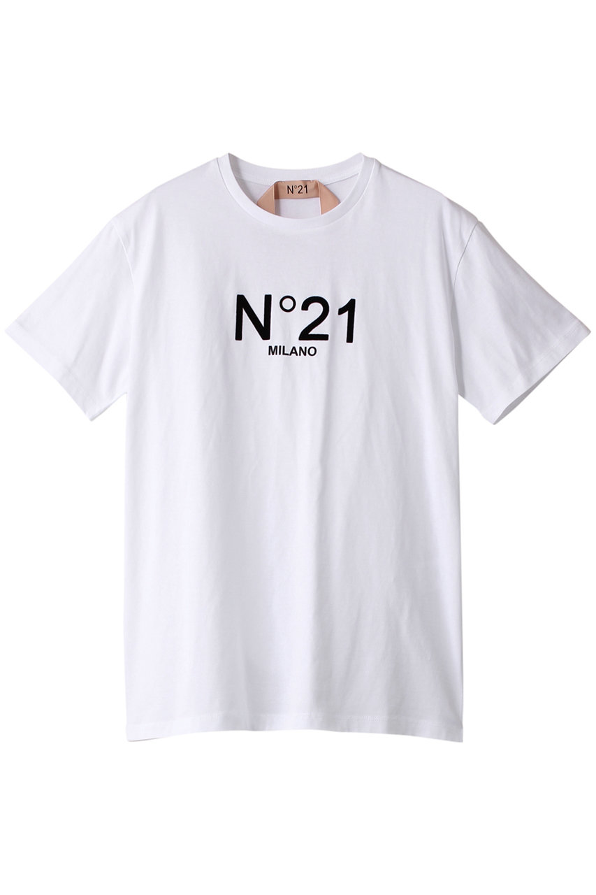 N°21(ヌメロ ヴェントゥーノ)｜ロゴTシャツ/ホワイト の通販｜ELLESHOP ...