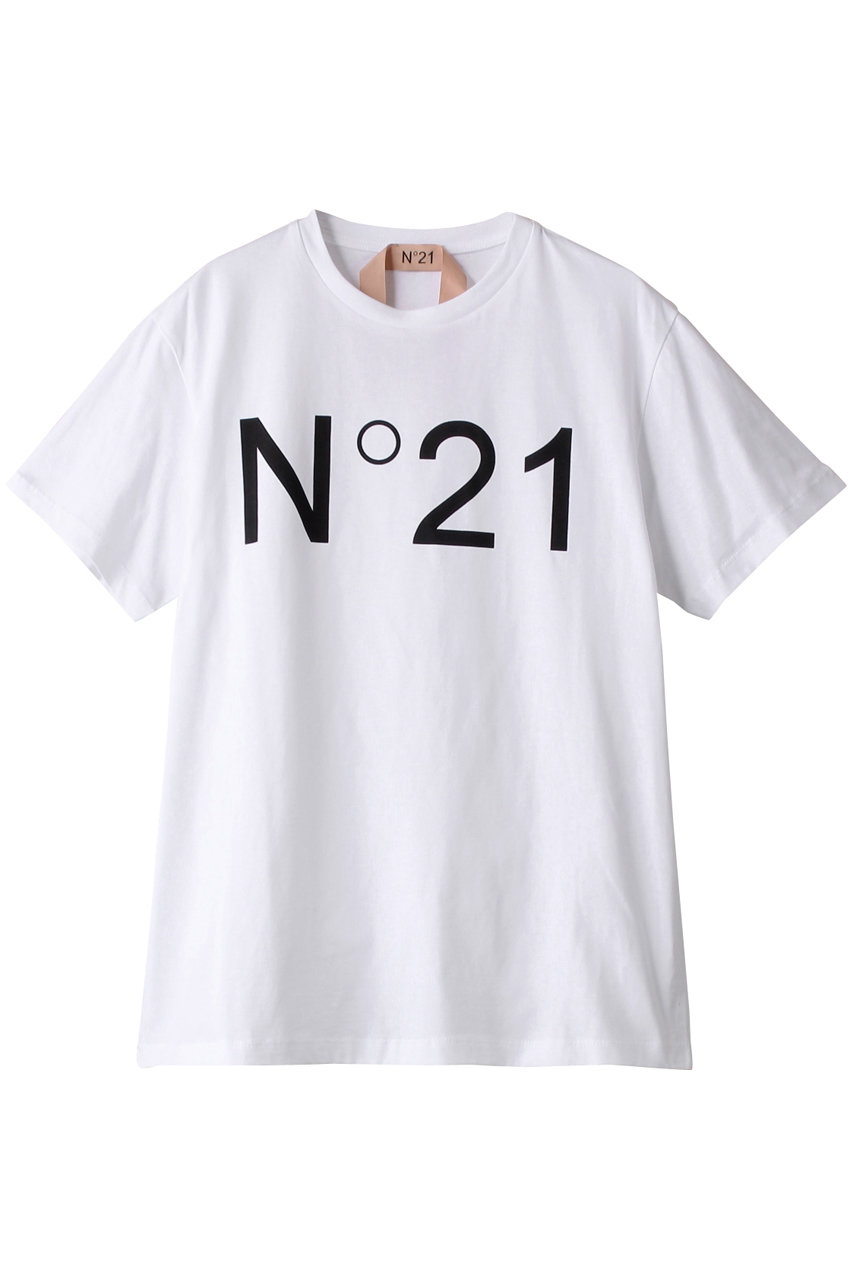 N°21(ヌメロ ヴェントゥーノ)｜ロゴTシャツ/ホワイト の通販｜ELLESHOP ...