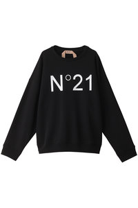 N°21(ヌメロ ヴェントゥーノ)｜ロゴプルオーバー/レッド の通販｜ELLESHOP・(エル・ショップ)