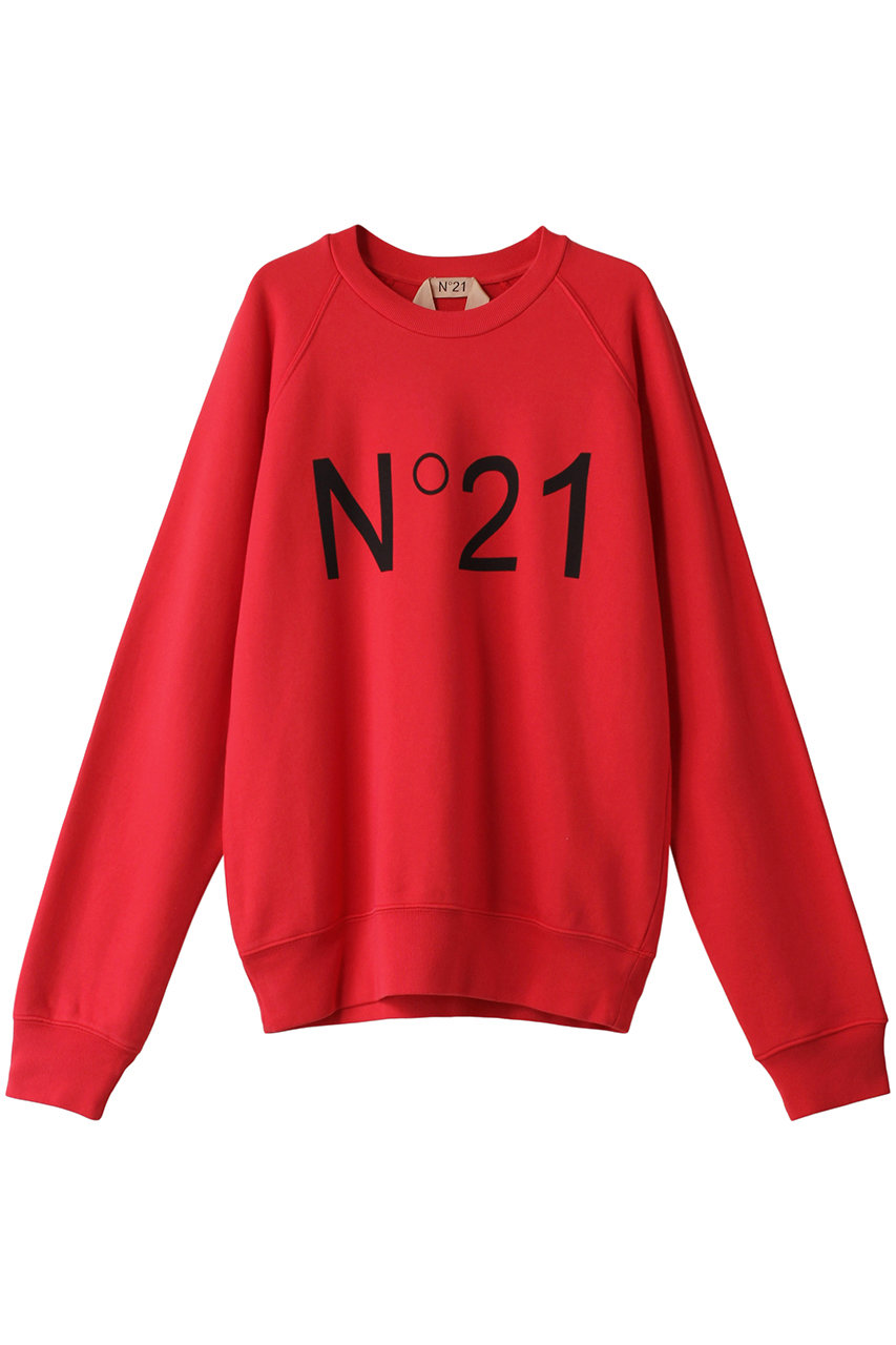 ヌメロ ヴェントゥーノ/N°21のロゴプルオーバー(レッド/24AW-E042-6334)