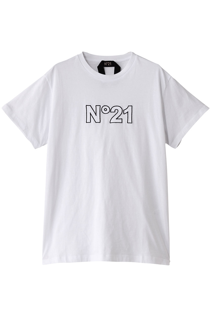 ヌメロ ヴェントゥーノ/N°21の【MEN】ロゴTシャツ(ホワイト/25SU-F062-4157)