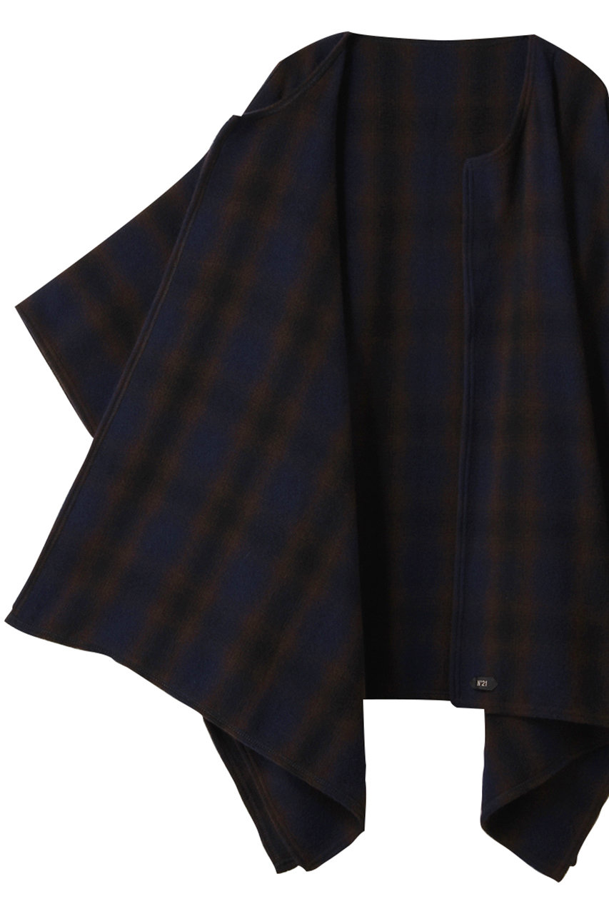 N°21(ヌメロ ヴェントゥーノ)｜ポンチョ/チェック の通販