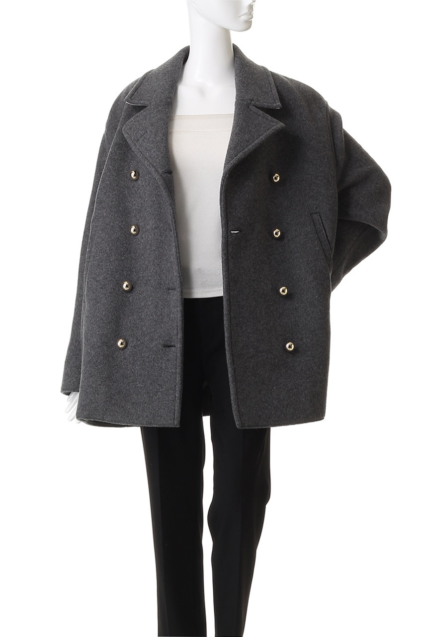 ヌメロヴェントゥーノ　Nº21 高級　コート　ジャケット　ウール　ショート丈 N°21(ヌメロ ヴェントゥーノ)｜ダブルボタンショートコート