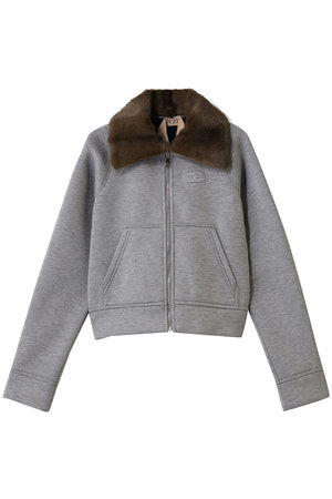 ヌメロ ヴェントゥーノ/N°21のフェイクファーカラージップアップ ブルゾン(110800/110802)