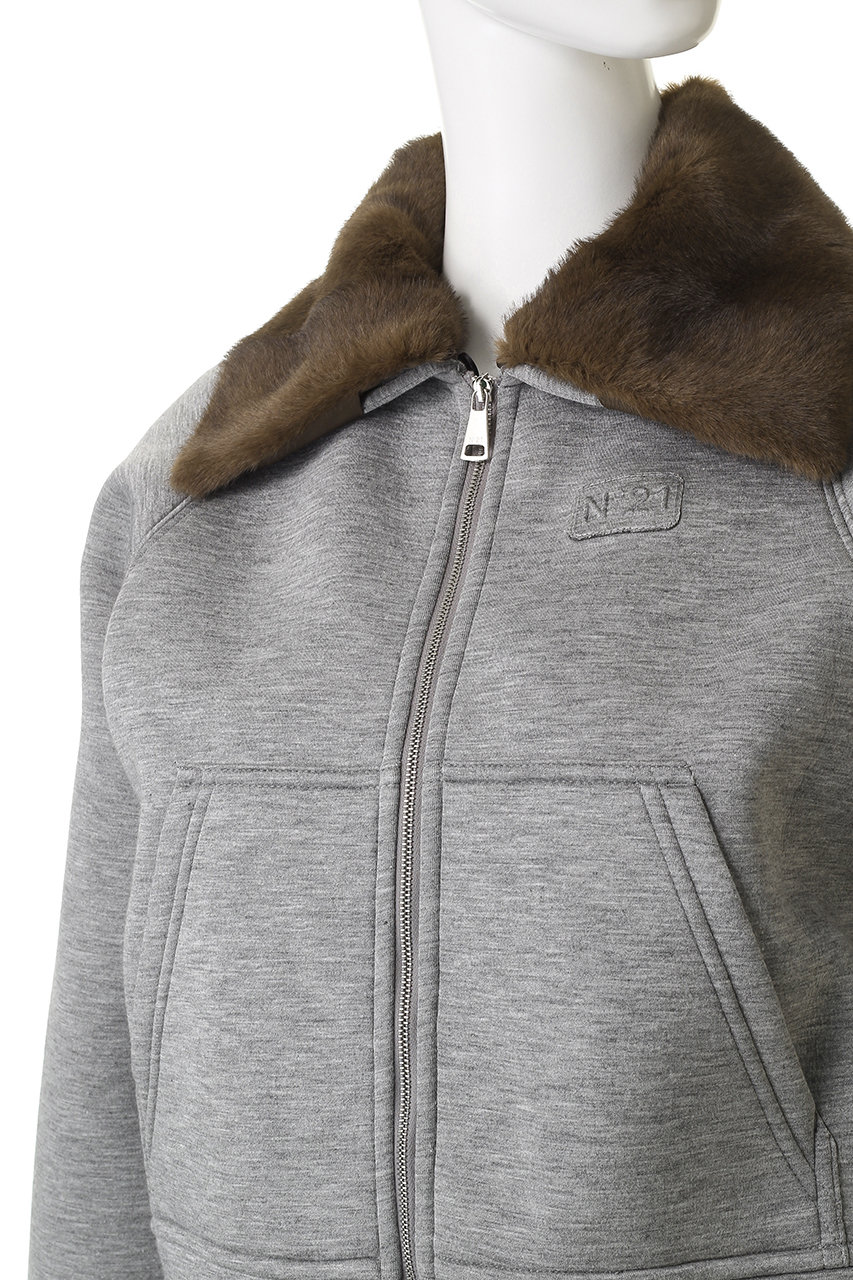 N°21(ヌメロ ヴェントゥーノ)｜フェイクファーカラージップアップ