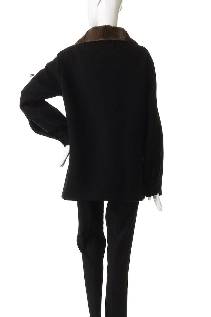 N°21(ヌメロ ヴェントゥーノ)｜フェイクファーカラーショートコート