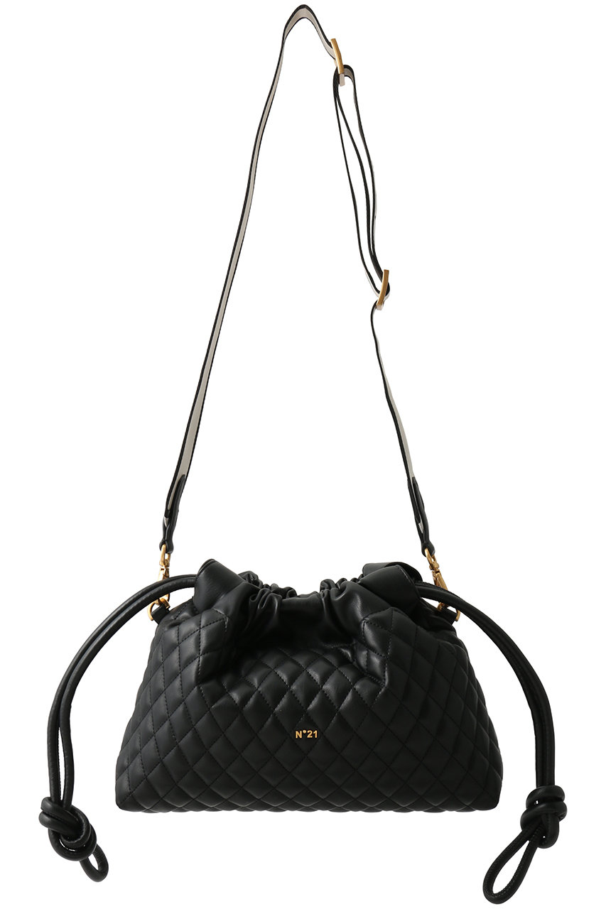 N°21 キルティング ショルダーバッグ (ブラック, U) ヌメロ ヴェントゥーノ ELLE SHOP N°21 キルティング ショルダーバッグ (ブラック, U) ヌメロ ヴェントゥーノ ELLE SHOP