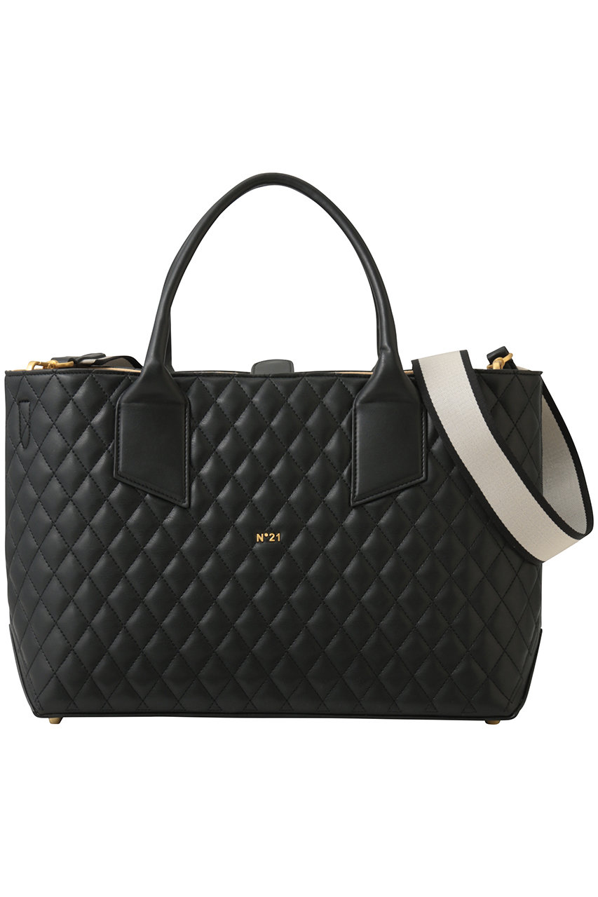 ヌメロ ヴェントゥーノ/N°21の2WAY キルティング バッグ(ブラック/26S-936ECT1)