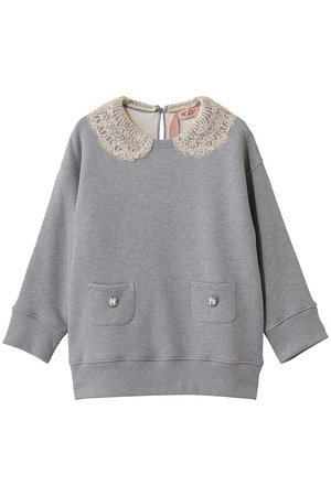 ヌメロ ヴェントゥーノ/N°21のレース カラー プルオーバー(110100/110103)