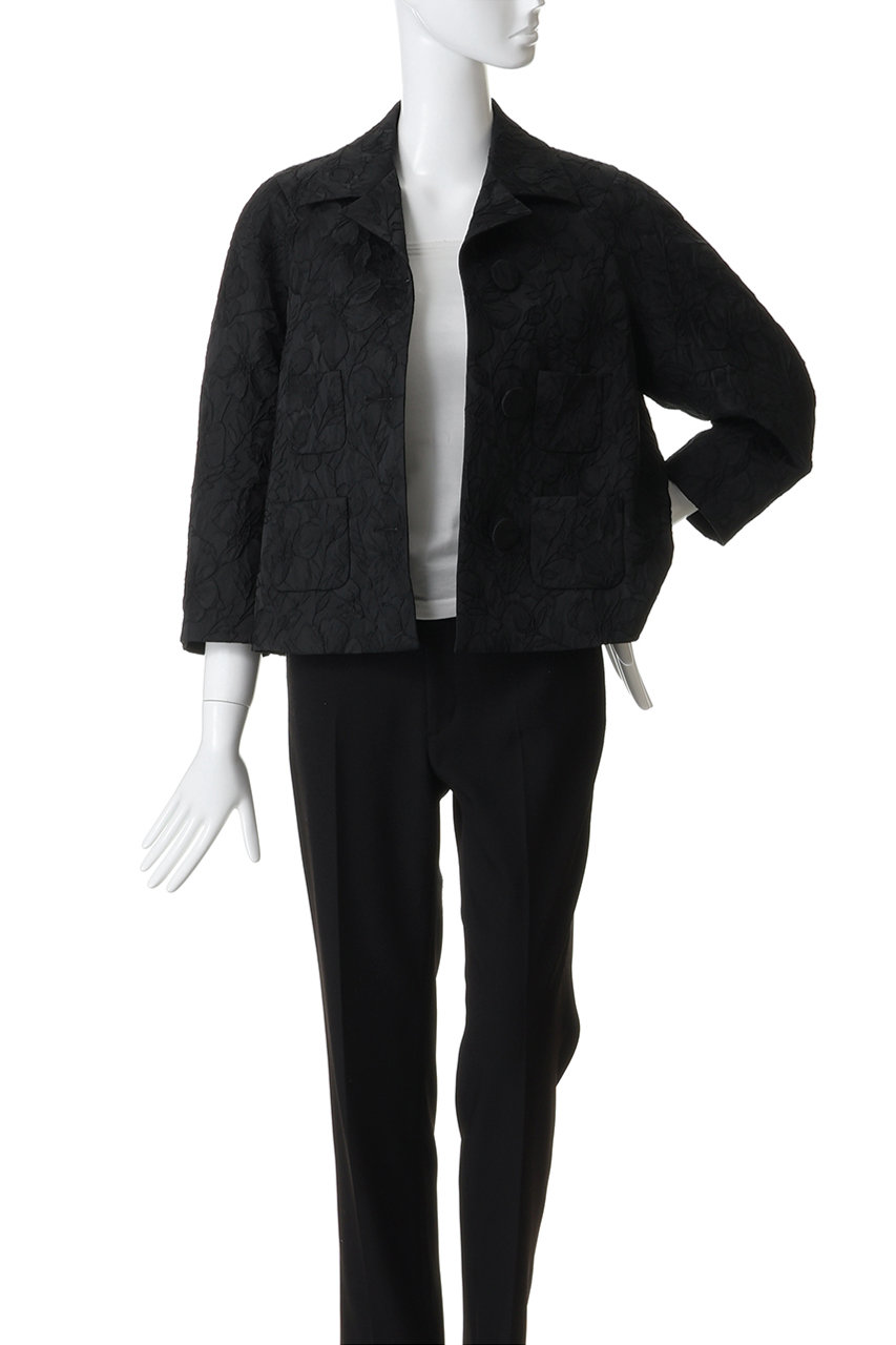 N˚21 ビジューボタン テーラードジャケット ブラック 40 2ボタンテーラードジャケット【セットアップ着用可】 (NJ2250-C) | n