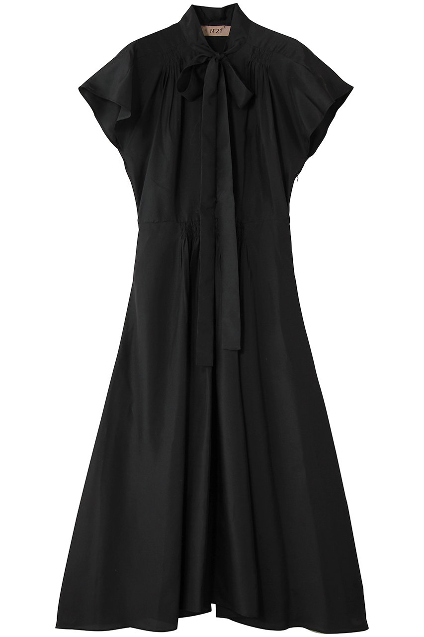 ヌメロ ヴェントゥーノ/N°21のリボンタイ ドレス(ブラック/H031-5307)