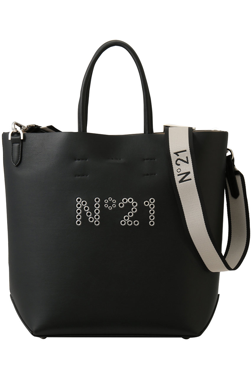 ヌメロ ヴェントゥーノ/N°21の2WAY ロゴ トートバッグ(ブラック/26SW-917ECR1)