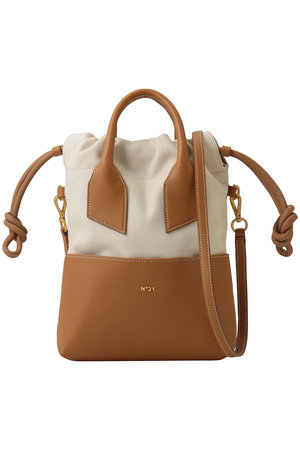 ヌメロ ヴェントゥーノ/N°21の2WAY レザーコンビ バッグ