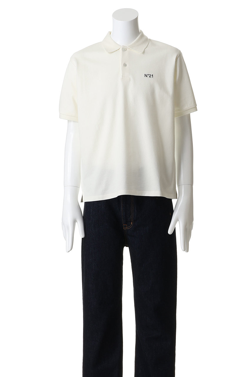 N°21(ヌメロ ヴェントゥーノ)｜【MEN】ポイント ロゴ ポロシャツ
