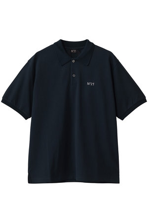 ヌメロ ヴェントゥーノ/N°21の【MEN】ポイント ロゴ ポロシャツ(110400/110404)
