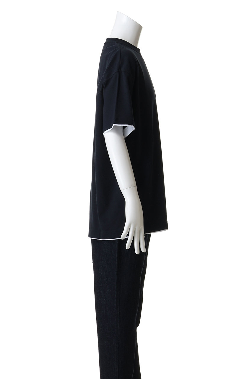 N°21 ヌメロヴェントゥーノTシャツ　 ネイビー　新品　14y 【1点のみ】 N°21(ヌメロ ヴェントゥーノ)｜【MEN】レイヤード ライク Tシャツ