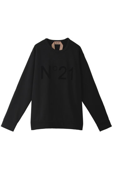 N°21 ヌメロ ヴェントゥーノ ロゴプルオーバー ブラック