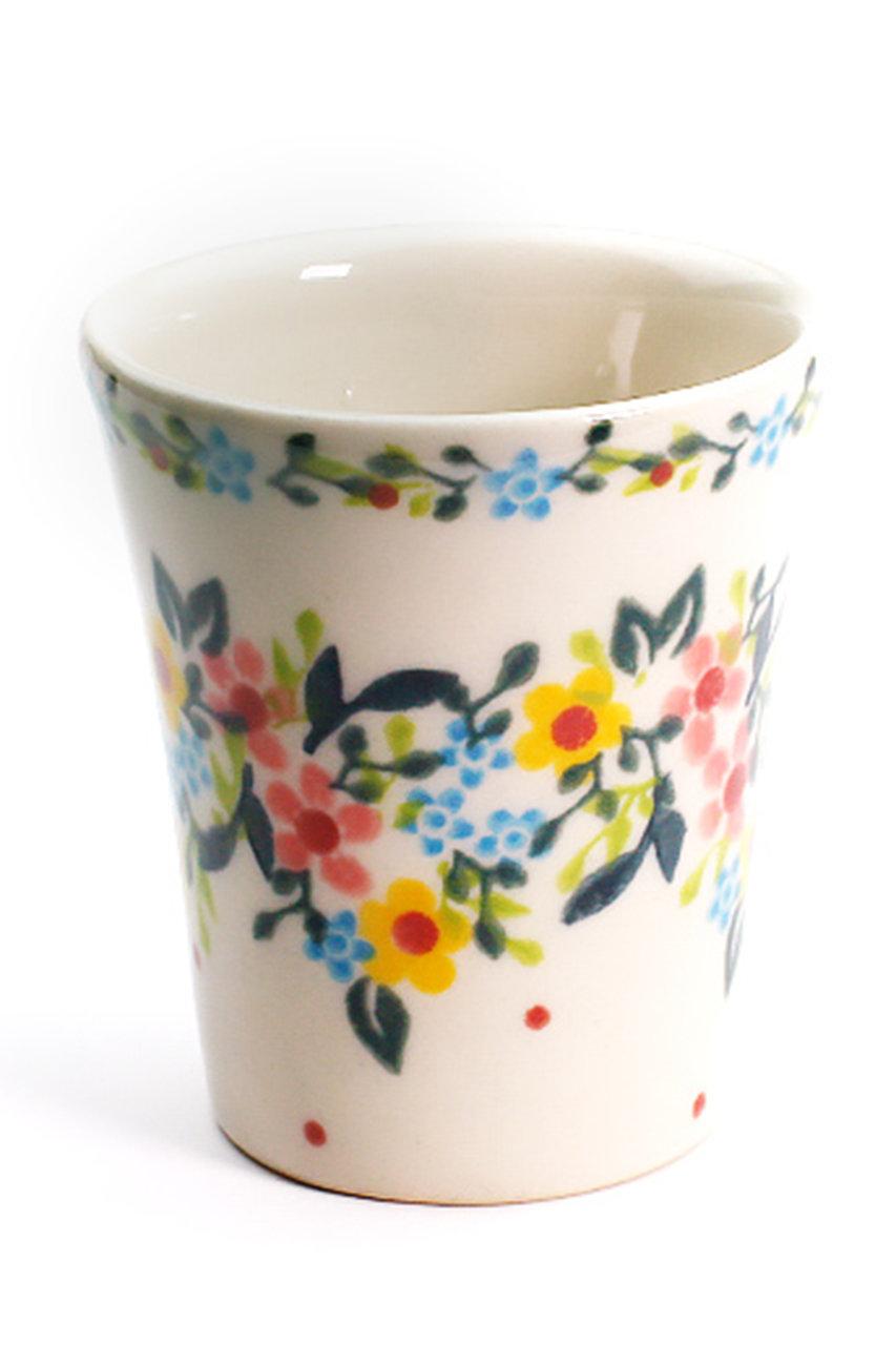 Polish Pottery ワインカップ (ホワイト) ポーリッシュポタリー ELLE SHOPの画像