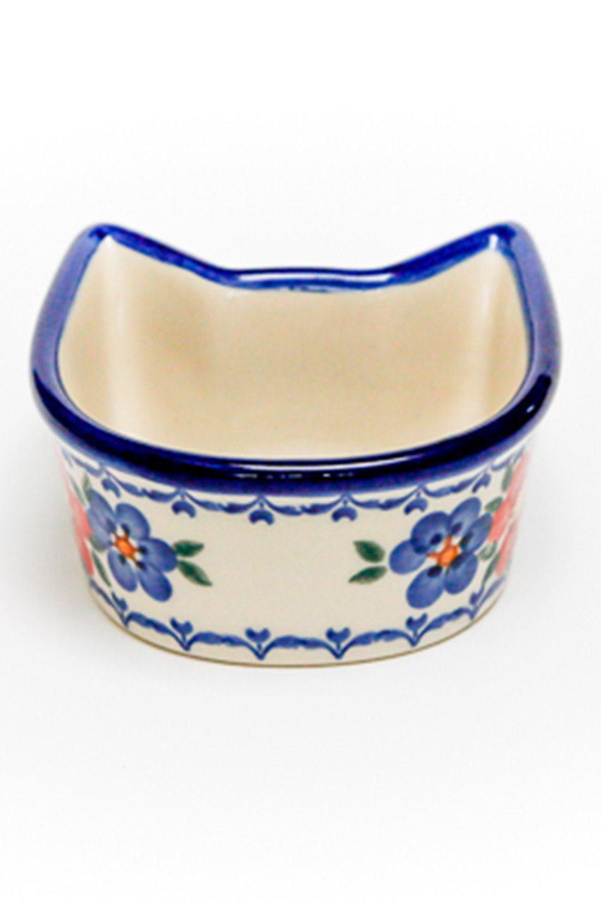 Polish Pottery ねこボウル (ブルー) ポーリッシュポタリー ELLE SHOPの画像