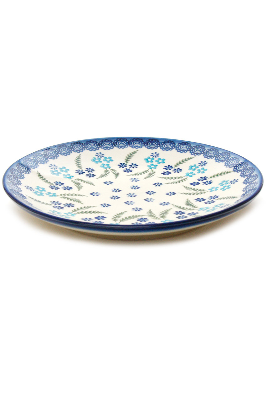 ポーリッシュポタリー/Polish Potteryの平皿φ19cm(ブルー/W203-153)
