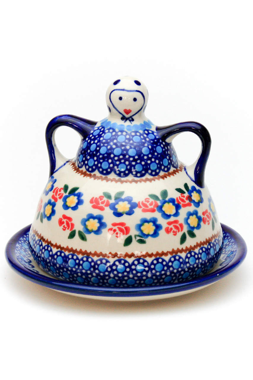 ポーリッシュポタリー　チーズレディ　大 チーズレディ・ポーリッシュポタリー(ポーランド食器)