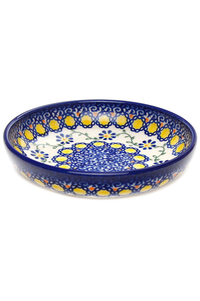 ポーリッシュポタリー/Polish Potteryの銘々皿(ブルー/V438-U113)