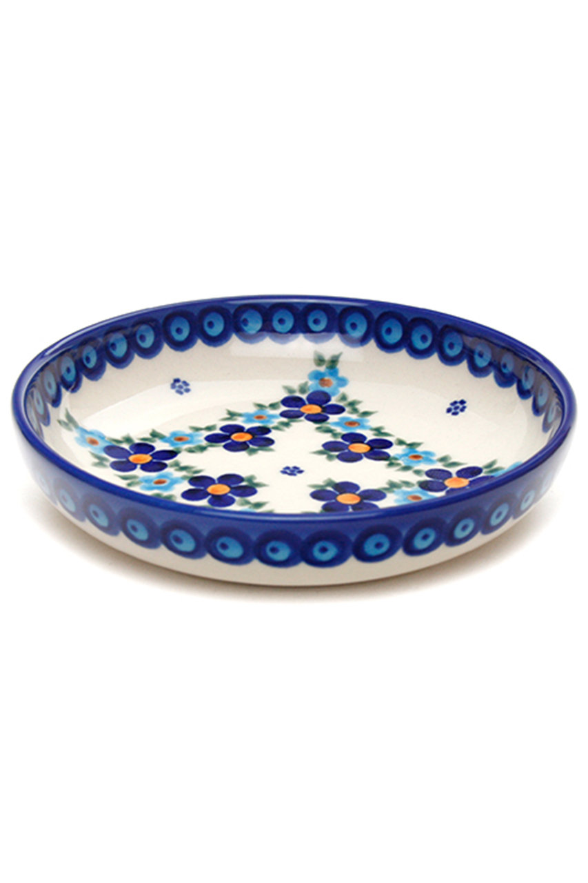 ポーリッシュポタリー/Polish Potteryの銘々皿(ブルー/V438-B203)