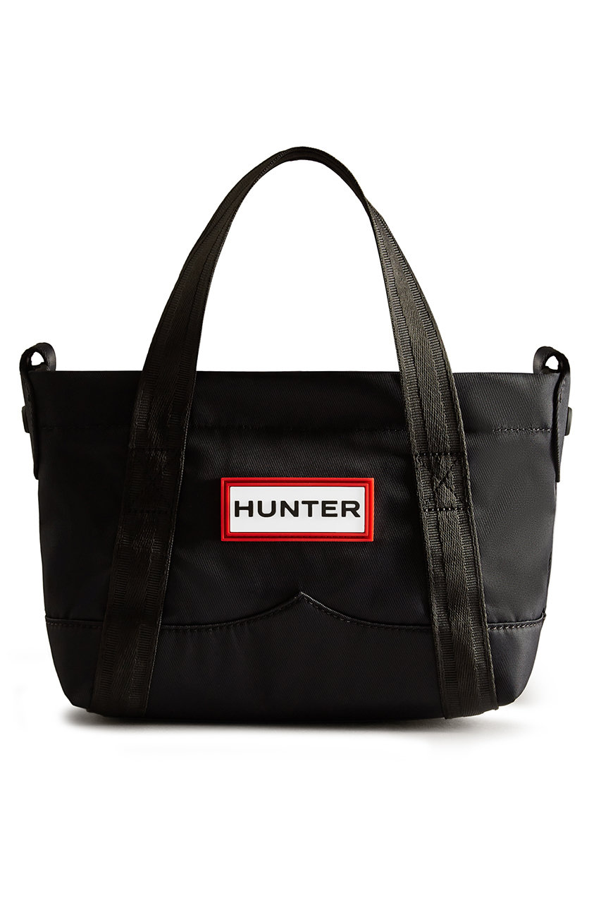 ハンター/HUNTERのナイロン ミニ トップ クリップ トート バッグ(ブラック/UBS1203KBM)