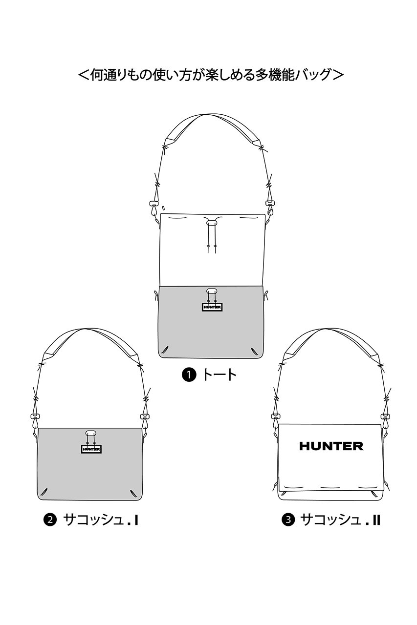 HUNTER(ハンター)｜トラベル マルチファンクション サコッシュ（はっ水
