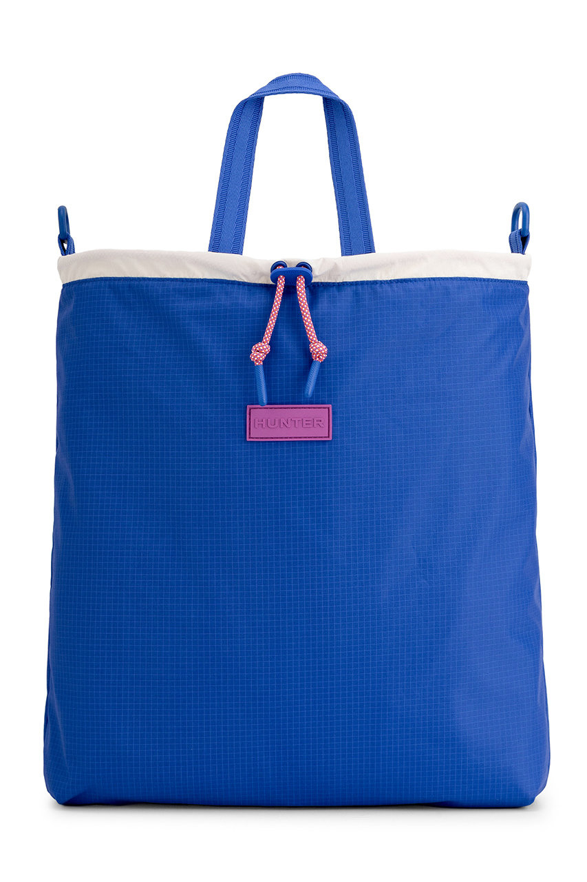 ハンター/HUNTERのトラベル マルチファンクション パッカブル トート(ブルー/ホワイト/フューシャ/UBT7126NRS)