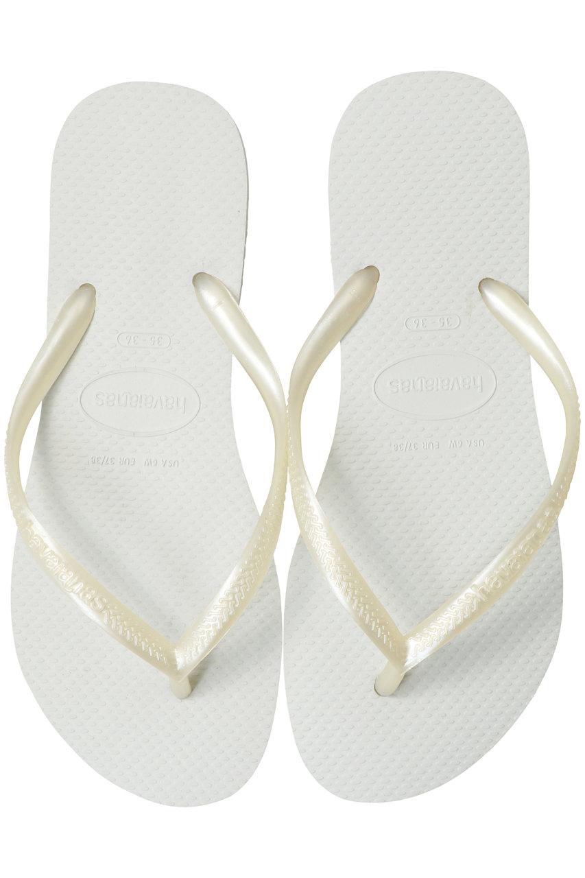 havaianas SLIM ビーチサンダル (ホワイト, 356(23)) ハワイアナス ELLE SHOP havaianas SLIM ビーチサンダル (ホワイト, 356(23)) ハワイアナス ELLE SHOP