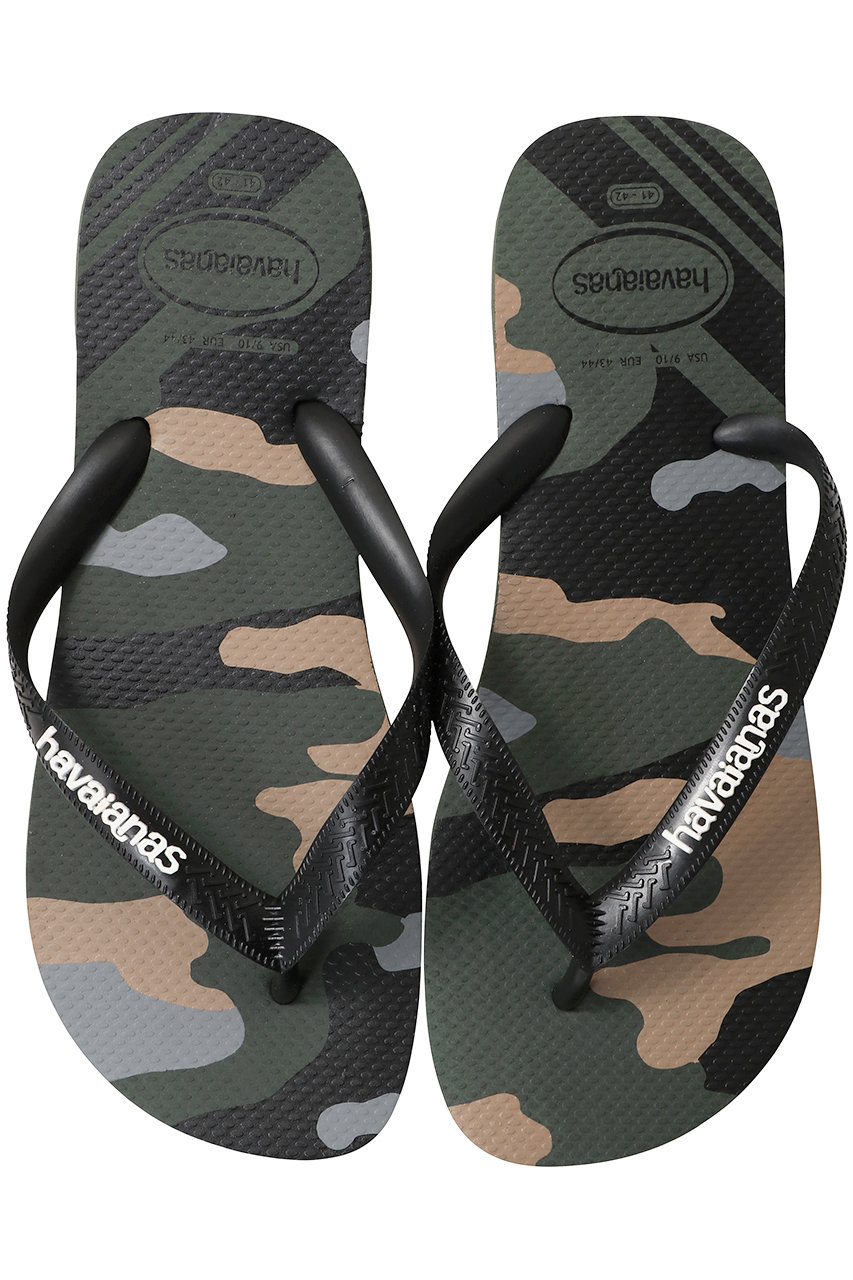 havaianas TOP CAMU ビーチサンダル (グリーンオリーブ×ブラック, 412(27)) ハワイアナス ELLE SHOP havaianas TOP CAMU ビーチサンダル (グリーンオリーブ×ブラック, 412(27)) ハワイアナス ELLE SHOP