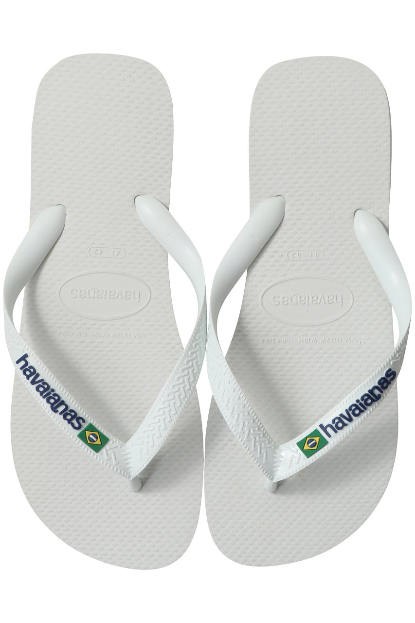 havaianas BRASIL LOGO ビーチサンダル (ホワイト, 390(25/26)) ハワイアナス ELLE SHOP havaianas BRASIL LOGO ビーチサンダル (ホワイト, 390(25/26)) ハワイアナス ELLE SHOP