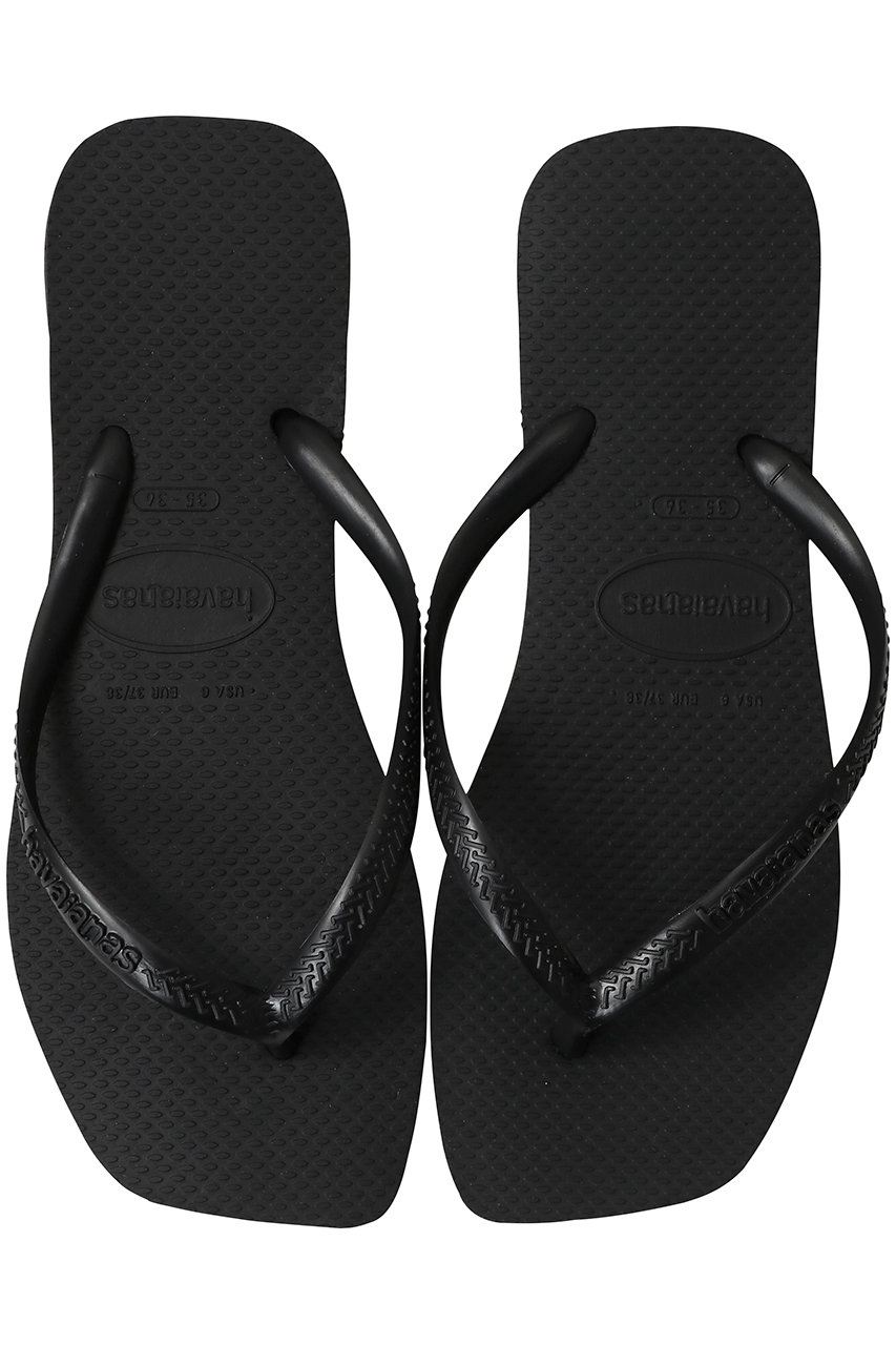 havaianas SLIM SQUARE ビーチサンダル (ブラック, 334(22.5)) ハワイアナス ELLE SHOP havaianas SLIM SQUARE ビーチサンダル (ブラック, 334(22.5)) ハワイアナス ELLE SHOP