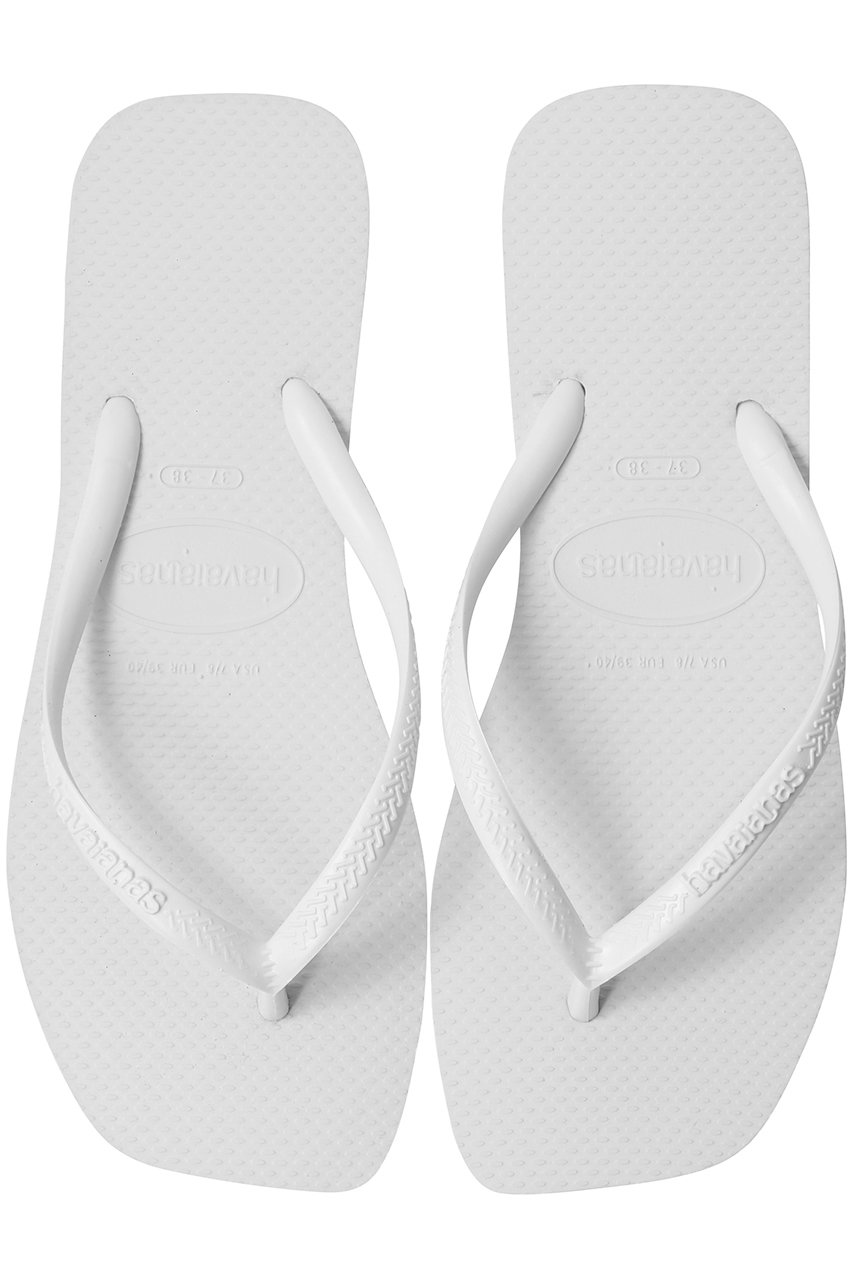 havaianas SLIM SQUARE ビーチサンダル (ホワイト, 356(23)) ハワイアナス ELLE SHOP havaianas SLIM SQUARE ビーチサンダル (ホワイト, 356(23)) ハワイアナス ELLE SHOP
