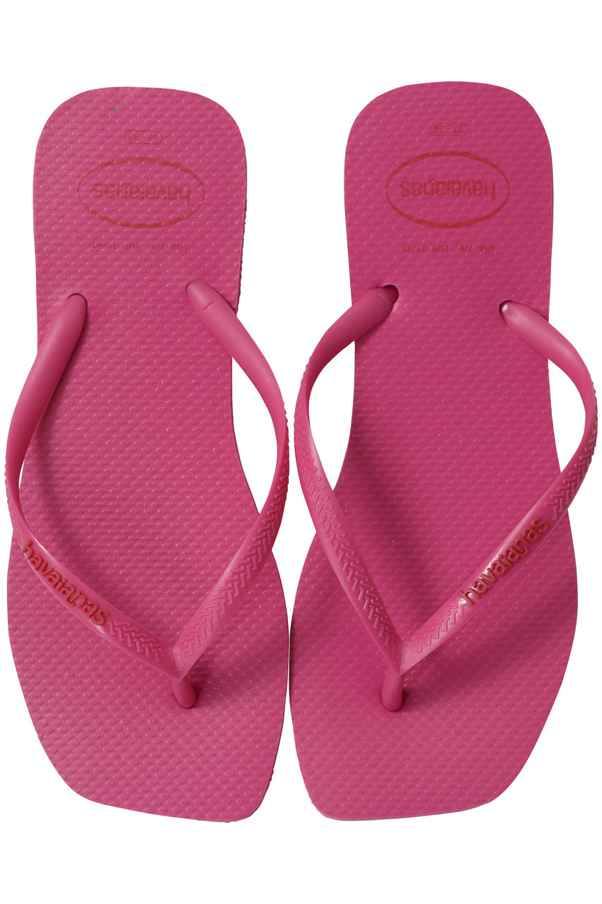 havaianas SLIM SQUARE LOGO POP UP ビーチサンダル (ピンクフリックス, 378(24/25)) ハワイアナス ELLE SHOP havaianas SLIM SQUARE LOGO POP UP ビーチサンダル (ピンクフリックス, 378(24/25)) ハワイアナス ELLE SHOP