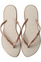 SLIM POINT ビーチサンダル ハワイアナス/havaianas ローズゴールド×ベージュパーリャ