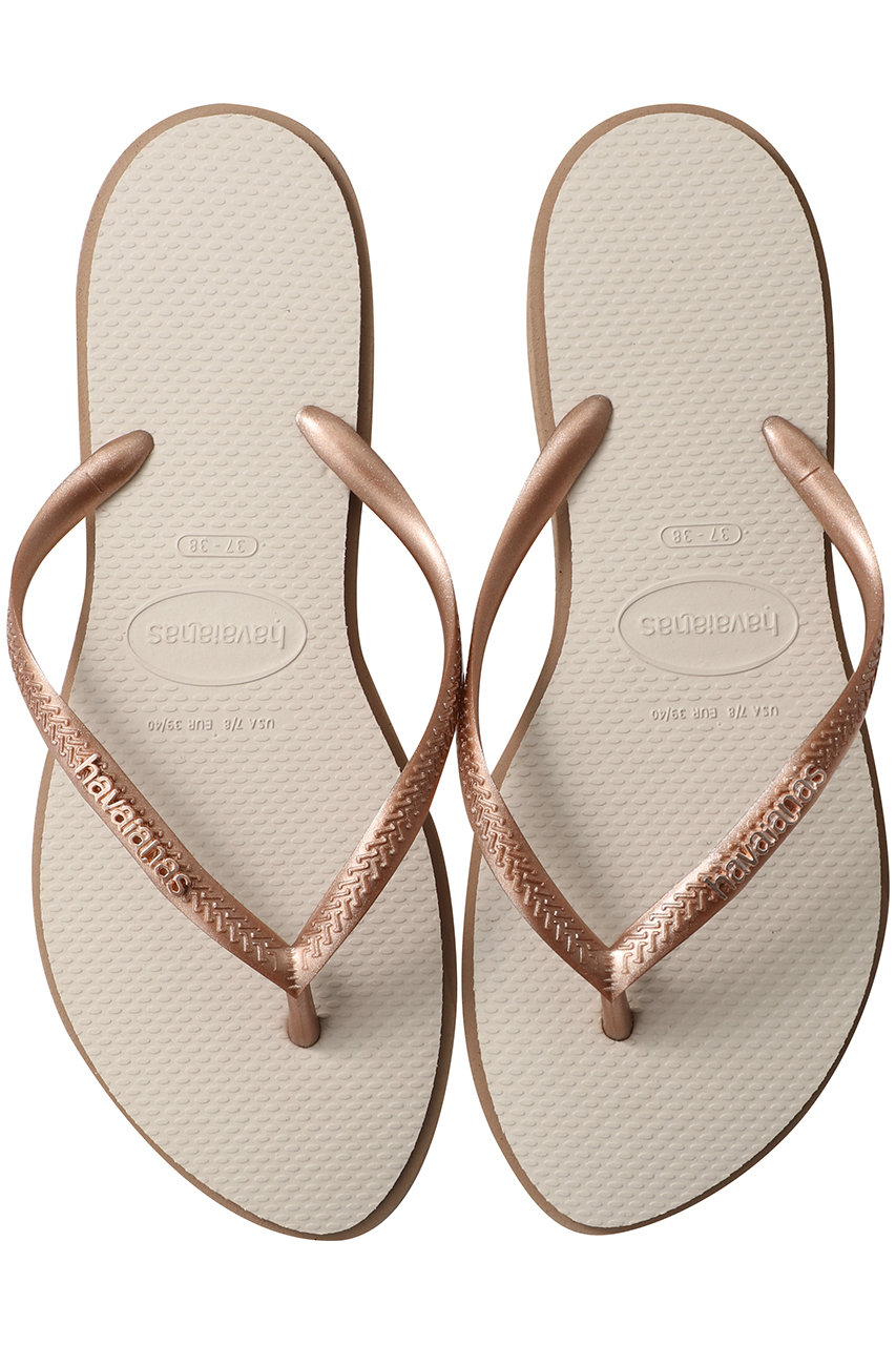 havaianas SLIM POINT ビーチサンダル (ローズゴールド×ベージュパーリャ, 356(23)) ハワイアナス ELLE SHOP havaianas SLIM POINT ビーチサンダル (ローズゴールド×ベージュパーリャ, 356(23)) ハワイアナス ELLE SHOP