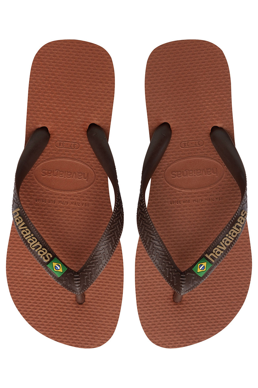 ハワイアナス/havaianasの【予約販売】BRASIL LOGO ビーチサンダル(ラスト×コーヒー/4110850)