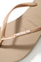 SLIM LOGO METALLIC ビーチサンダル ハワイアナス/havaianas