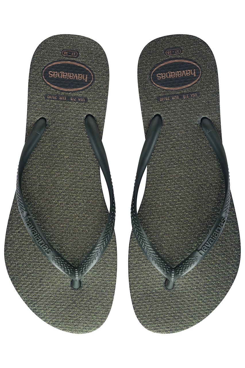 ハワイアナス/havaianasの【予約販売】【ELLE SHOP限定】SLIM GLOSS ビーチサンダル(グリーンオリーブ/4145617)