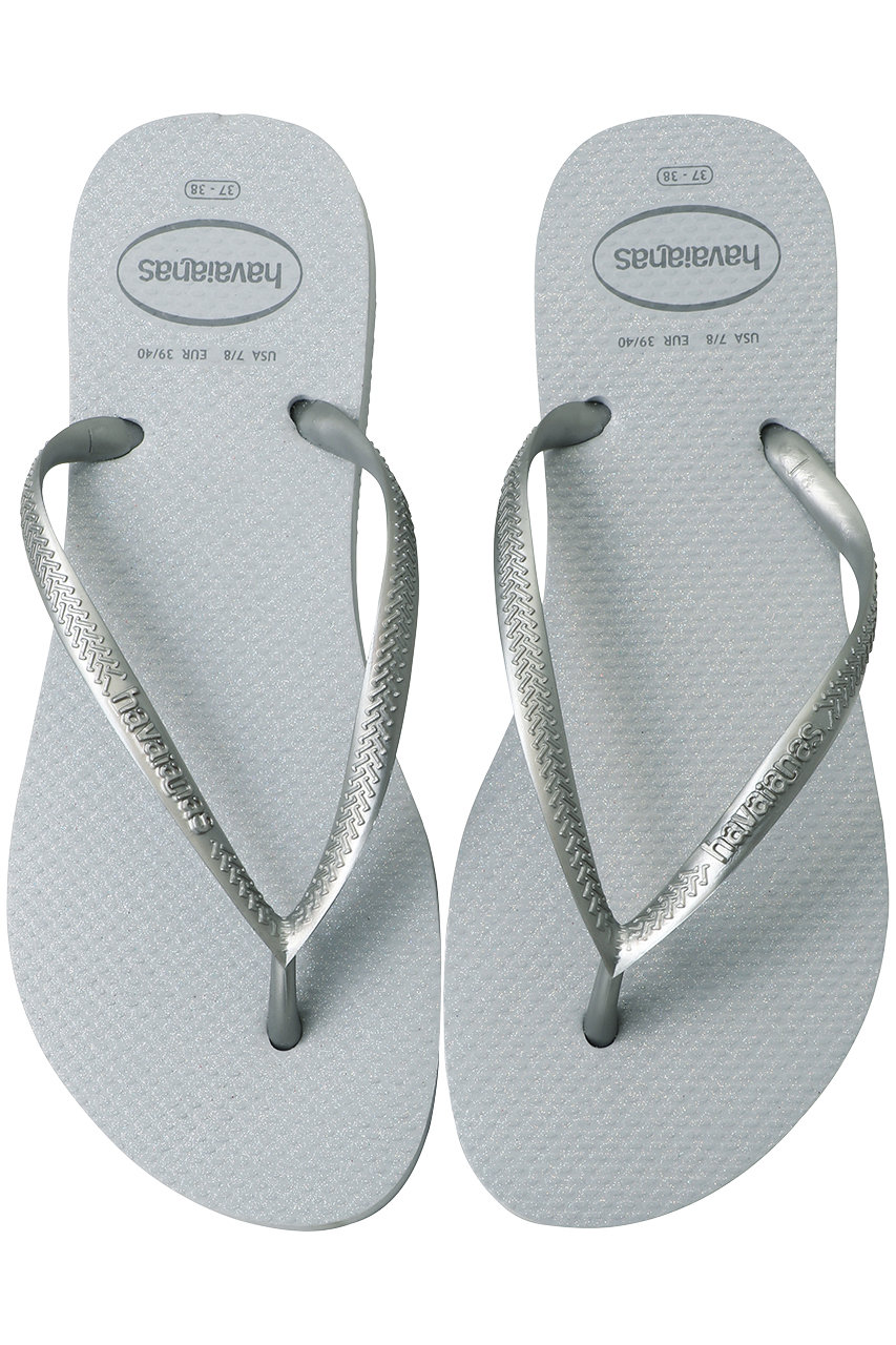 ハワイアナス/havaianasの【予約販売】【ELLE SHOP限定】SLIM GLOSS ビーチサンダル(グレー×アイスグレー/4145617)