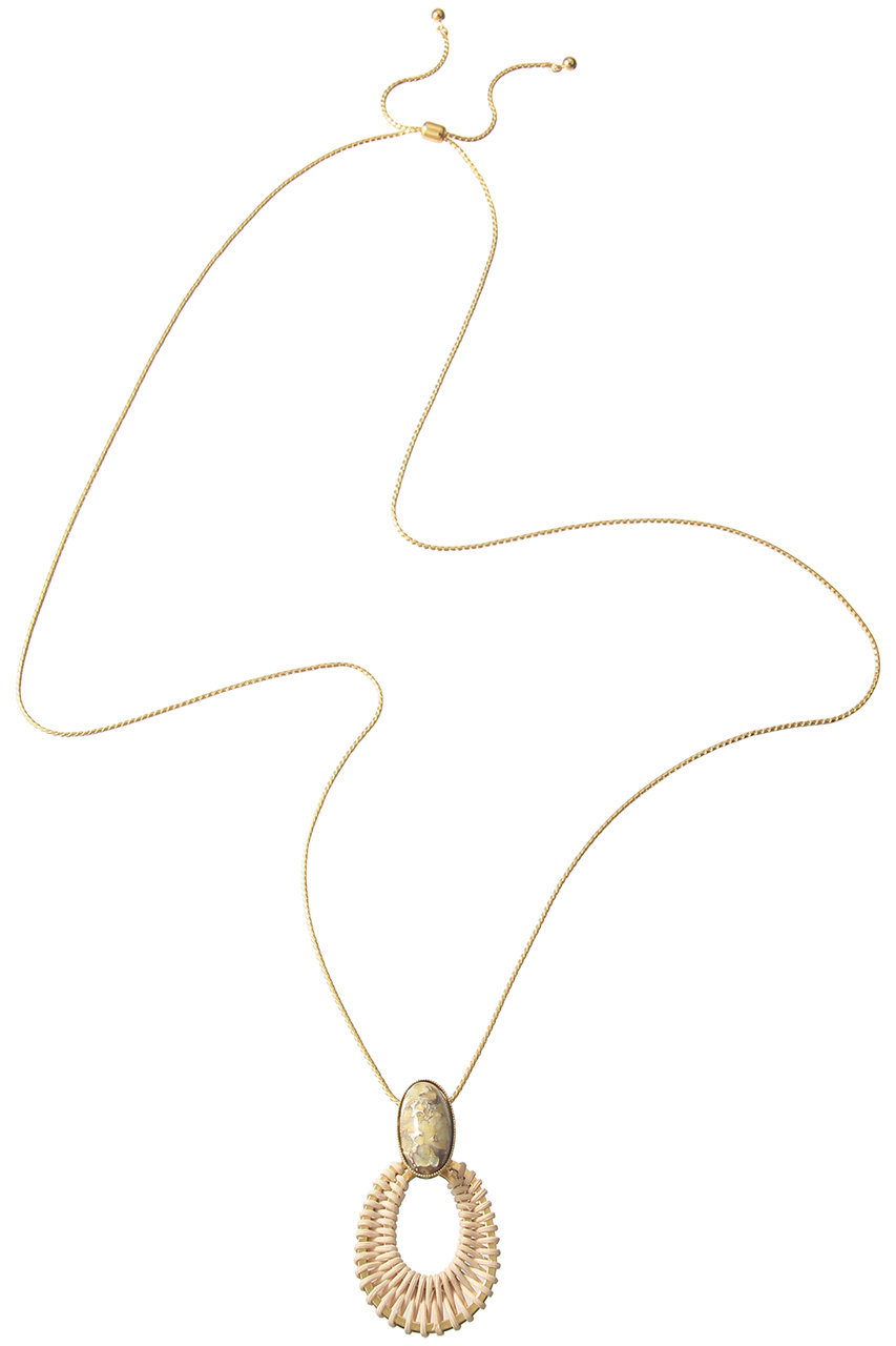 ADER. bijoux アデル ビジュー STONE ラタンアジャスターネックレス マーブル