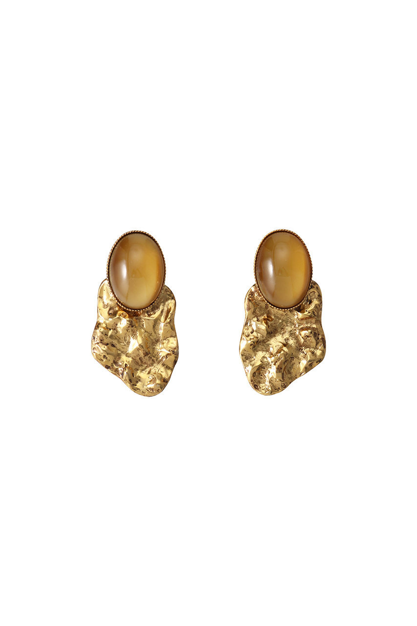 アデル ビジュー/ADER.bijouxのPOMPEII メタルカボションイヤリング(ゴールド/RE-1318)